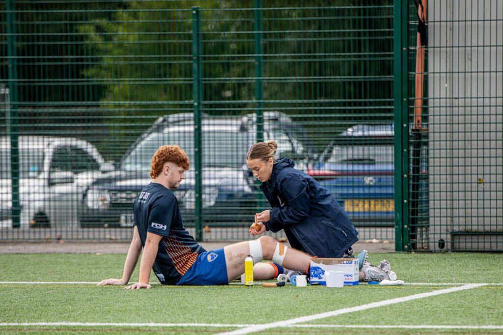 Sports physiotherapy injury treatment session at AlterPhysio Amsterdam